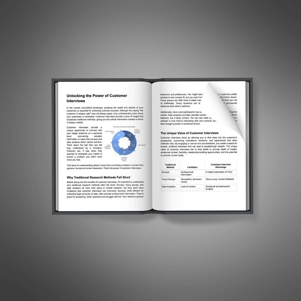 How to Run Effective Customer Interviews - Book