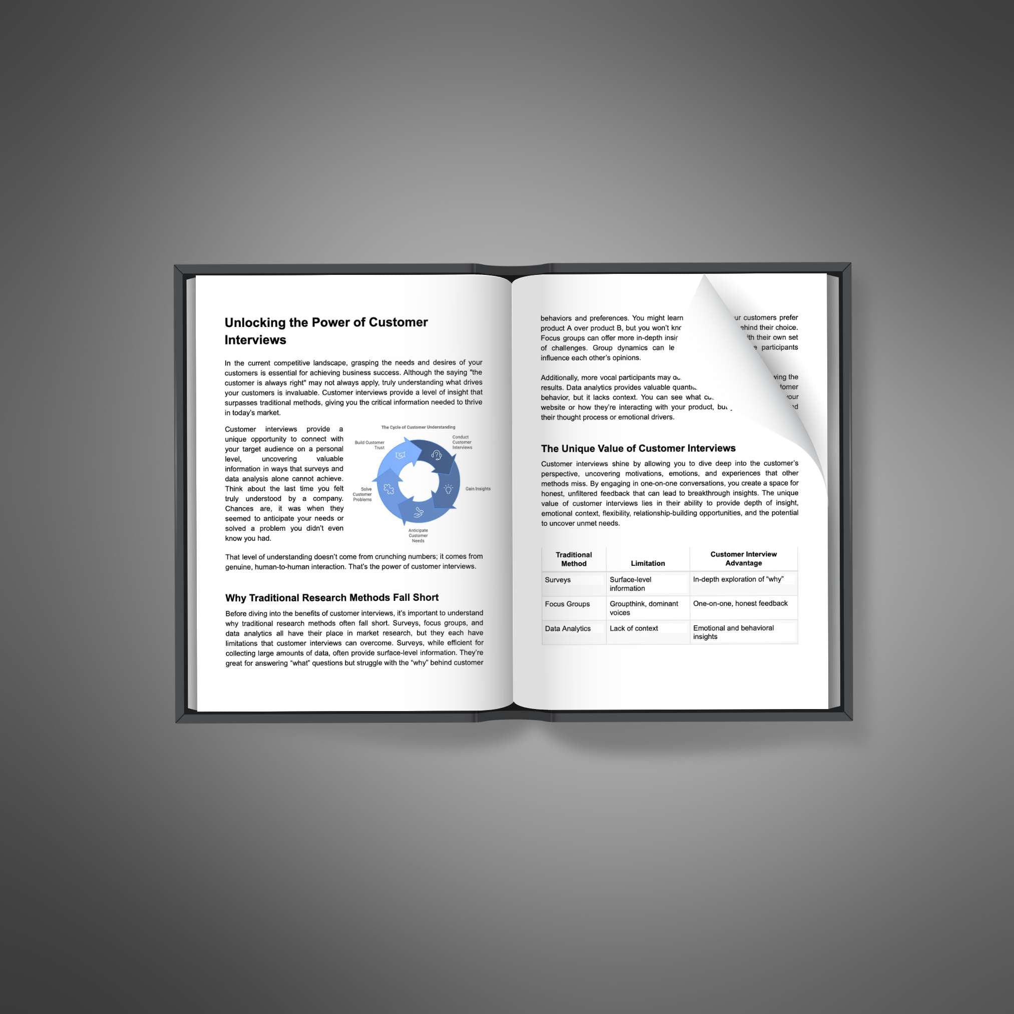 How to Run Effective Customer Interviews - Book